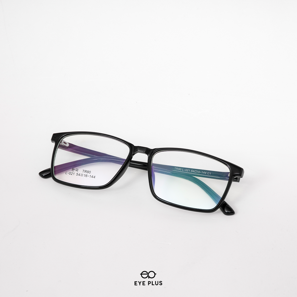 KÍNH CHỐNG ÁNH SÁNG XANH EYE PLUS 021 ĐEN BÓNG