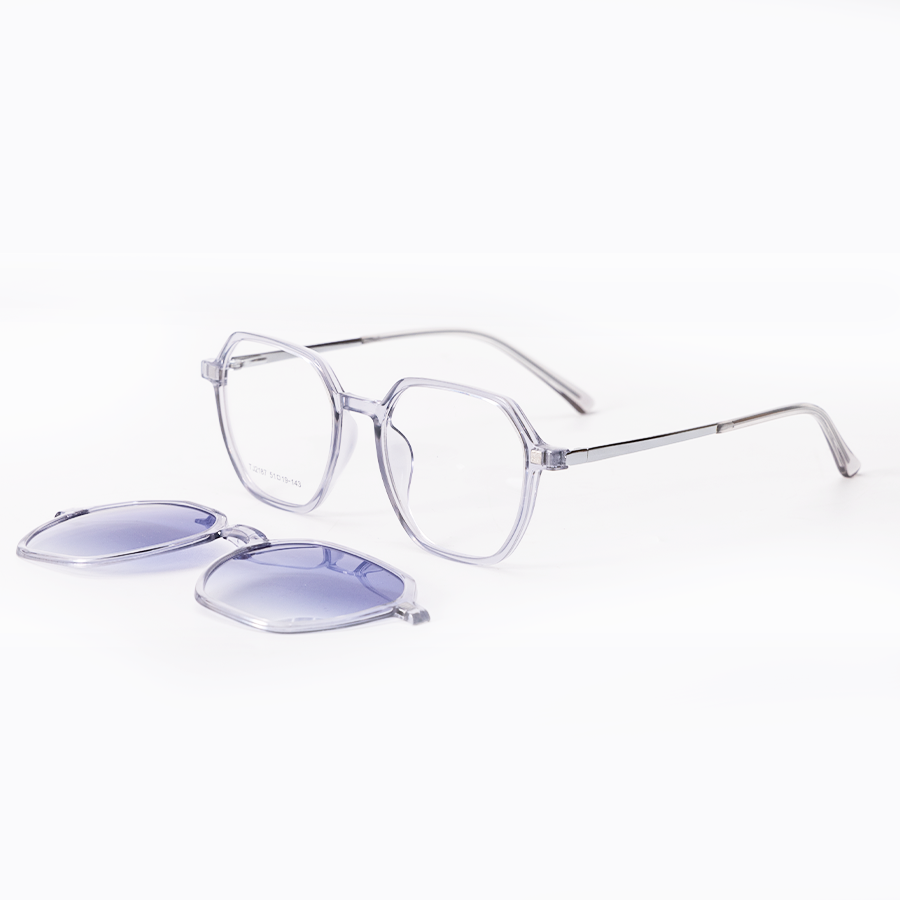 GỌNG KÍNH RÂM CẬN 2IN1 ULTEM 2187 C2 GỌNG XÁM MẮT 2LINE