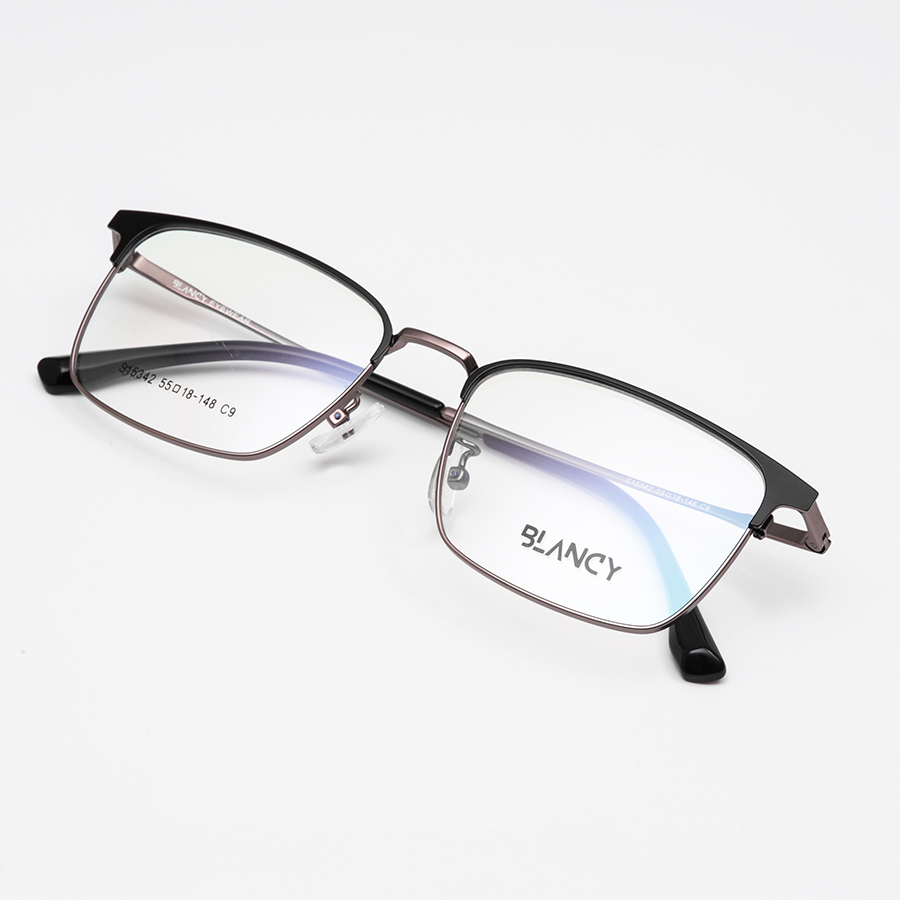 GỌNG KÍNH CẬN BLANCY CLUB MASTER 15342 C9 ĐEN GHI