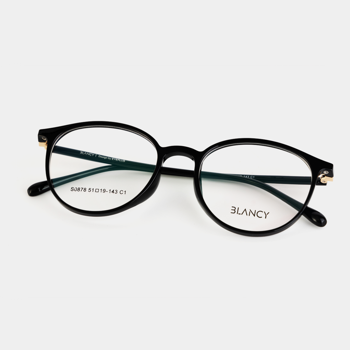GỌNG KÍNH BLANCY 0878 C1 ĐEN BÓNG