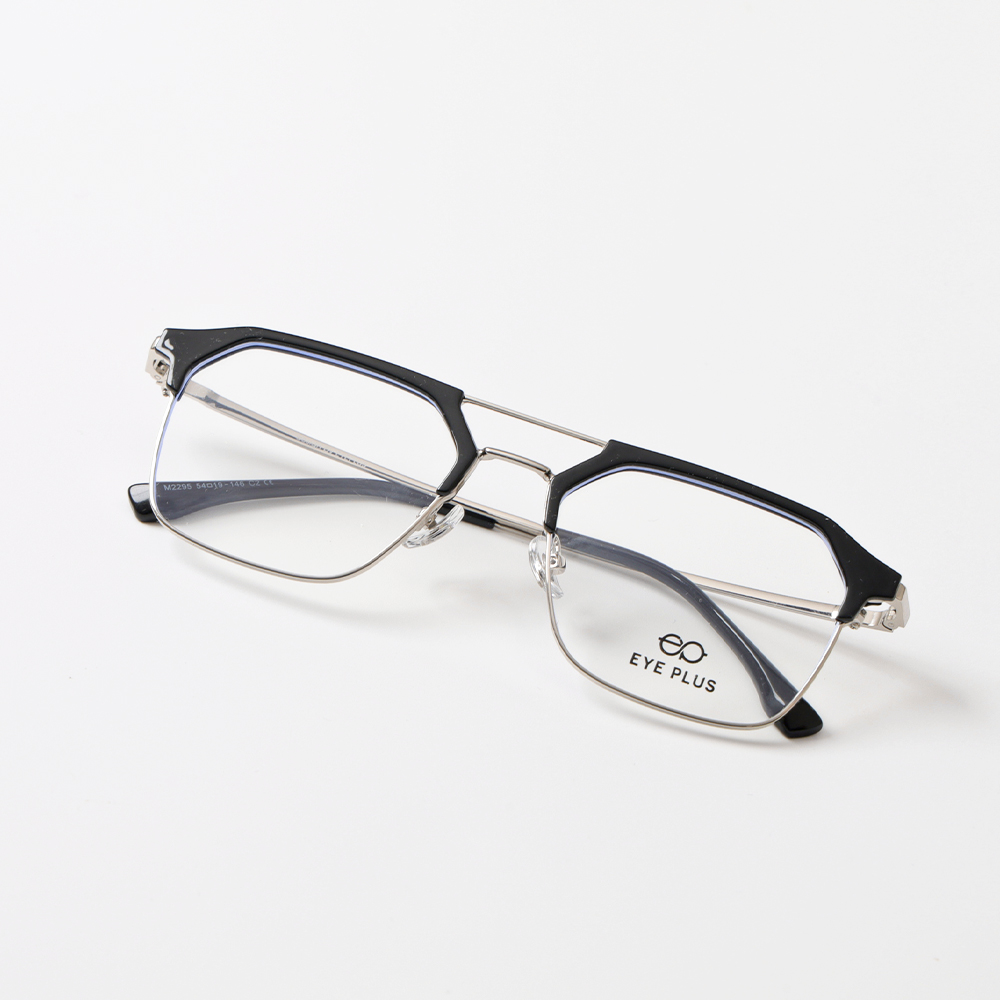 GỌNG KÍNH CẬN EYEPLUS CLUB MASTER 2295 C2 ĐEN BÓNG