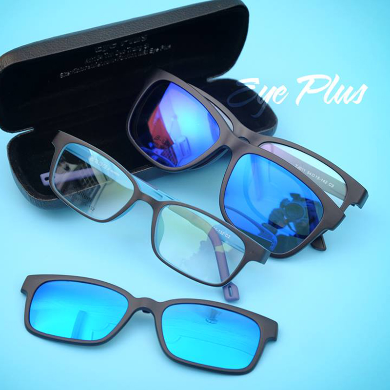 Gọng râm cận cao cấp 2in1 03