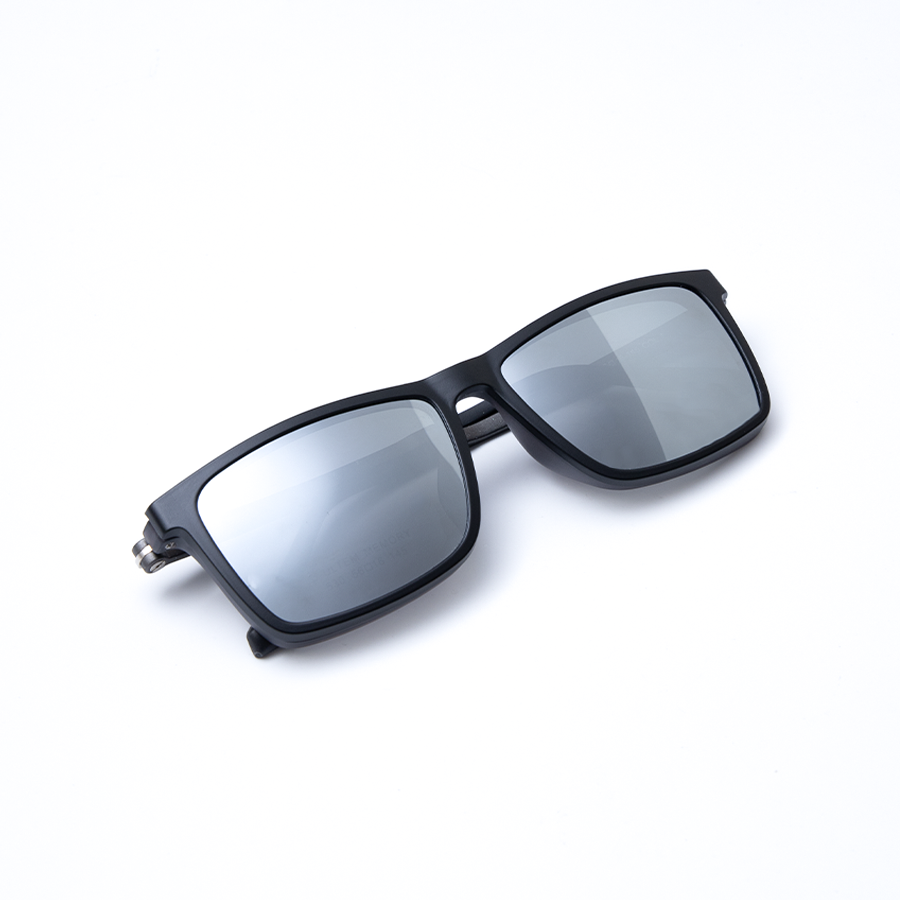 GỌNG KÍNH RÂM CẬN 2IN1 ULTEM 530 GỌNG XÁM MẮT BẠC