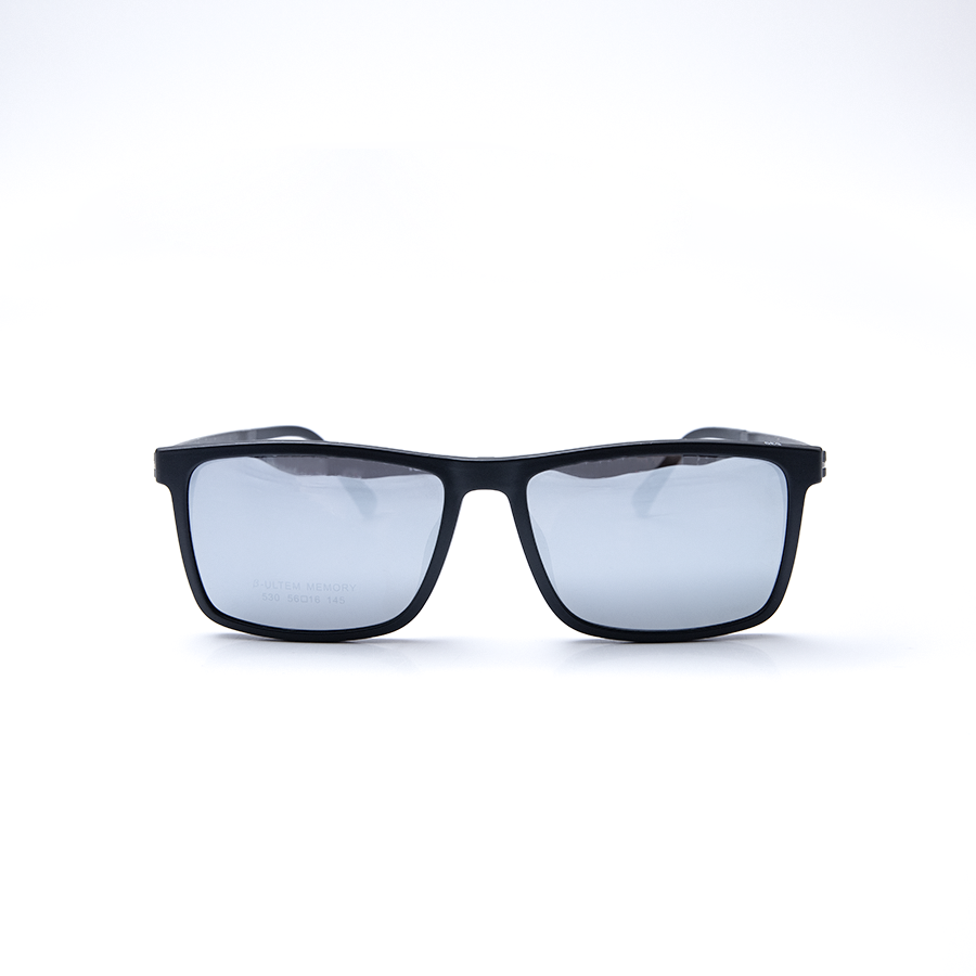 GỌNG KÍNH RÂM CẬN 2IN1 ULTEM 530 GỌNG XÁM MẮT BẠC