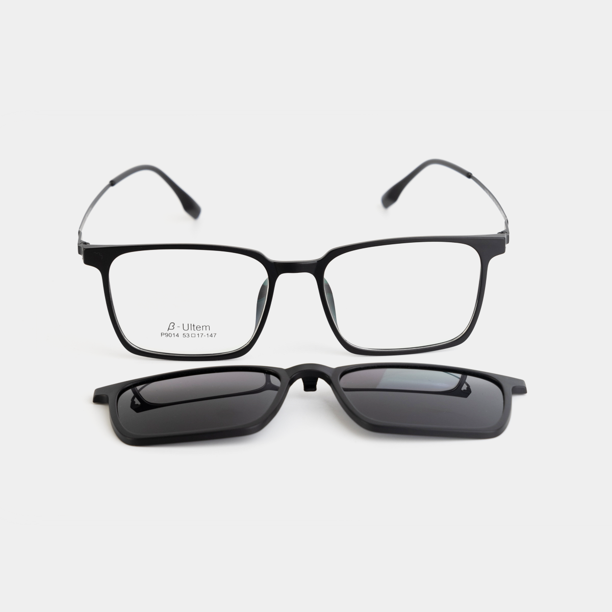 GỌNG KÍNH RÂM CẬN 2IN1 90114 C2 ĐEN