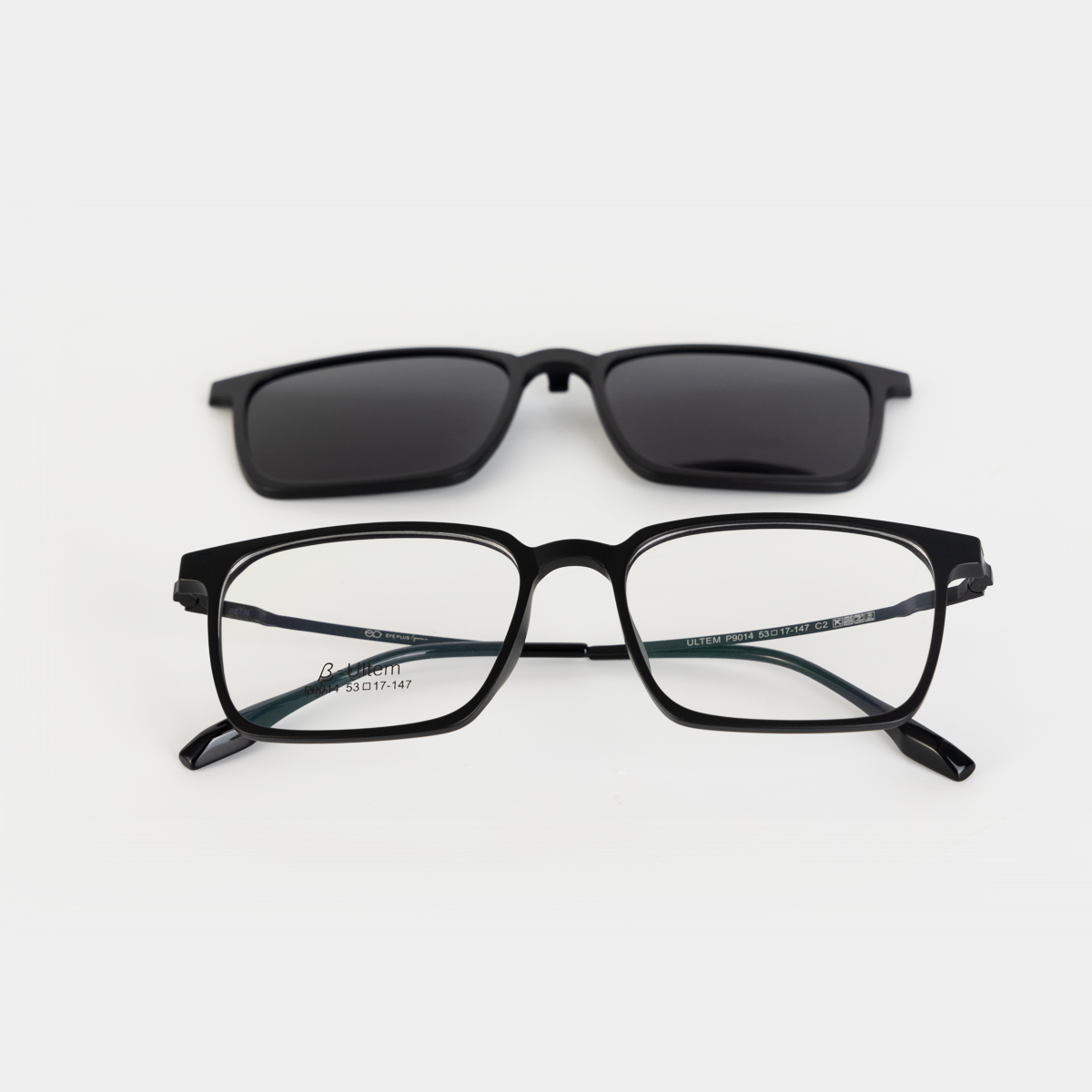 GỌNG KÍNH RÂM CẬN 2IN1 90114 C2 ĐEN