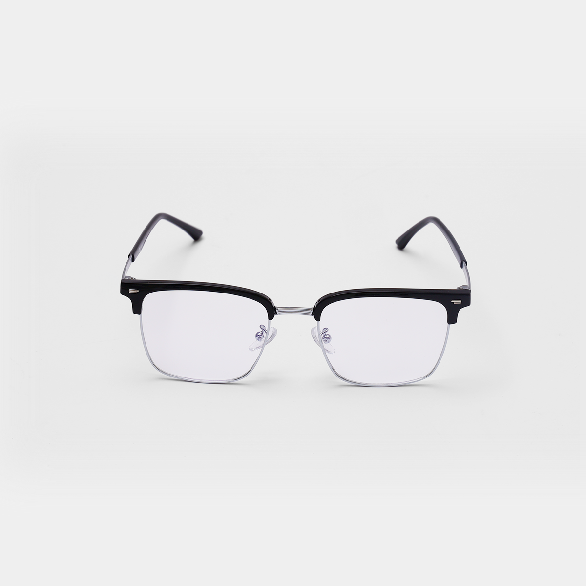 GỌNG KÍNH CẬN EYEPLUS 161557 C2 ĐEN BÓNG VIỀN BẠC