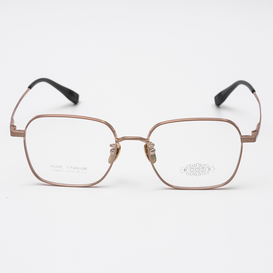 GỌNG KÍNH CẬN TITANIUM CAO CẤP 88231 C1 VÀNG