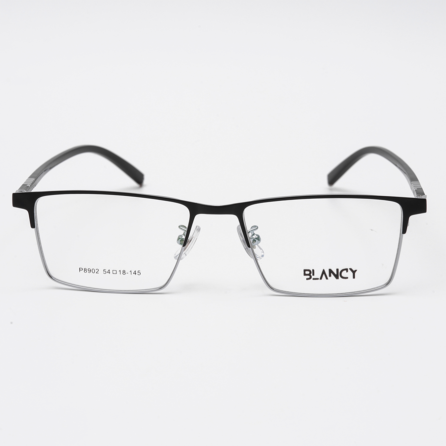 GỌNG KÍNH CẬN BLANCY DÁNG CLUB MASTER 8902 C1/1 ĐEN BẠC