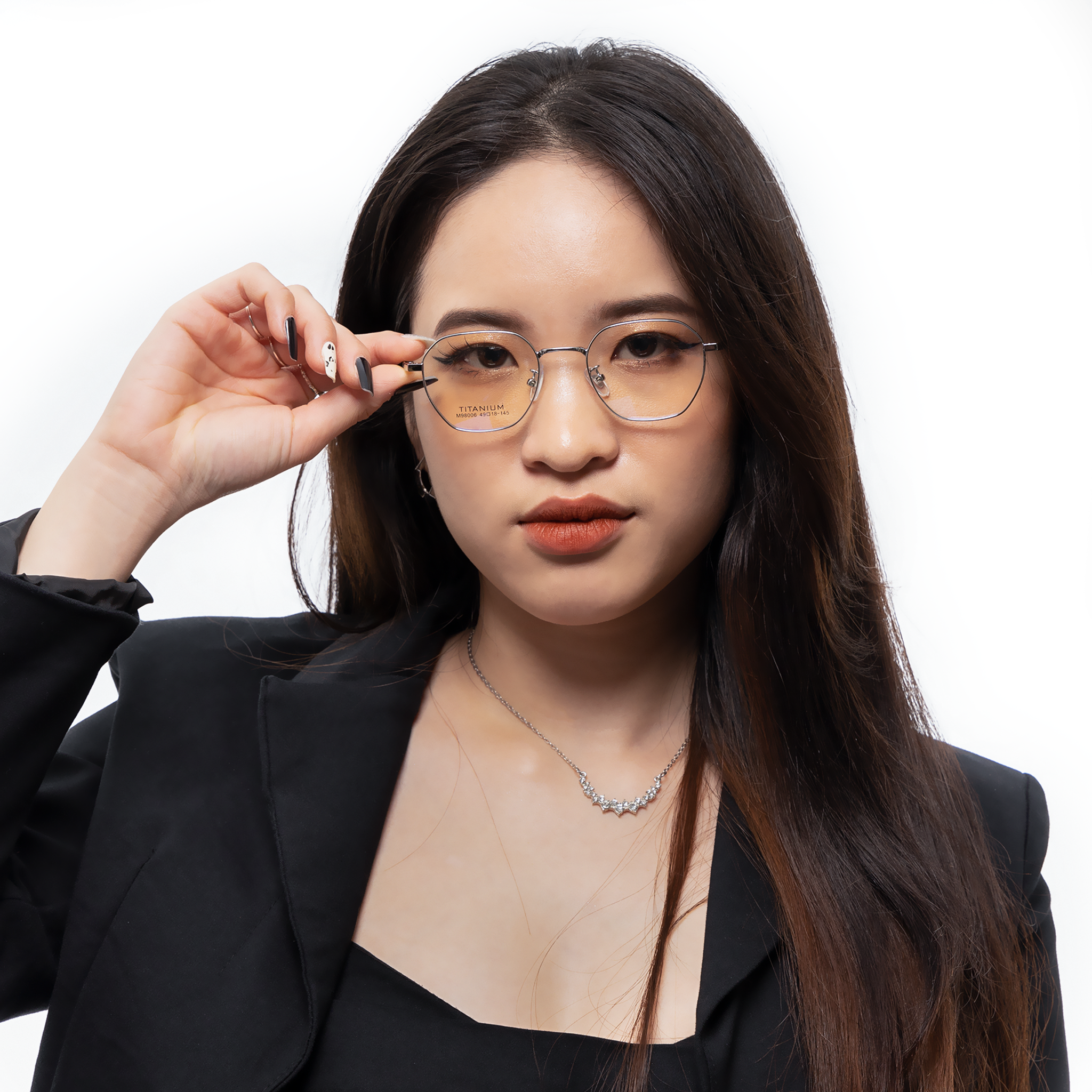 GỌNG KÍNH CẬN KIM LOẠI CAO CẤP 98006 C2 BẠC