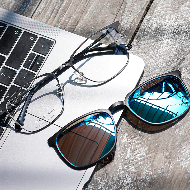 Gọng Râm Cận Clubmaster 2in1 8030