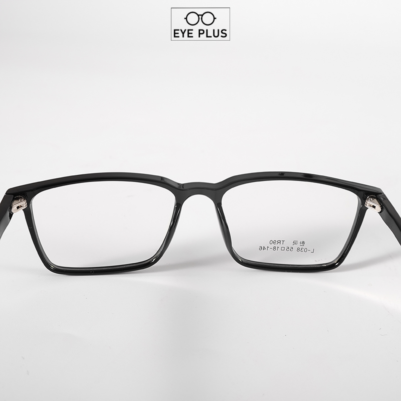 Gọng Kính Cận Unisex N240 L038 Đen Bóng