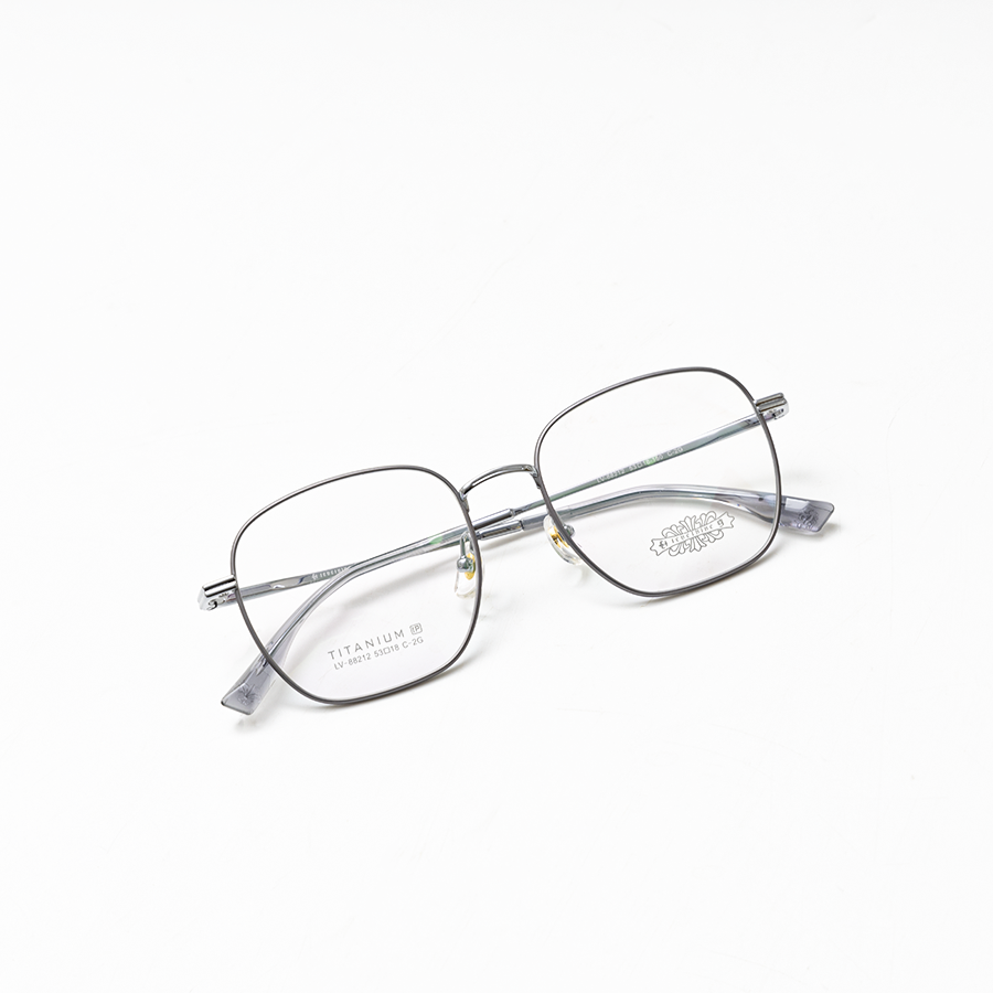 GỌNG KÍNH CẬN TITANIUM CAO CẤP THỜI TRANG 88212 C2G BẠC XÁM