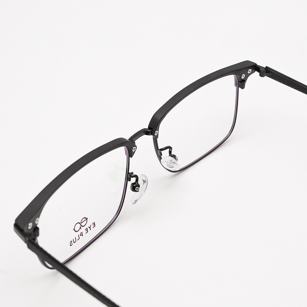 GỌNG KÍNH CẬN EYEPLUS CLUB MASTER 20054 C5 ĐEN NHÁM
