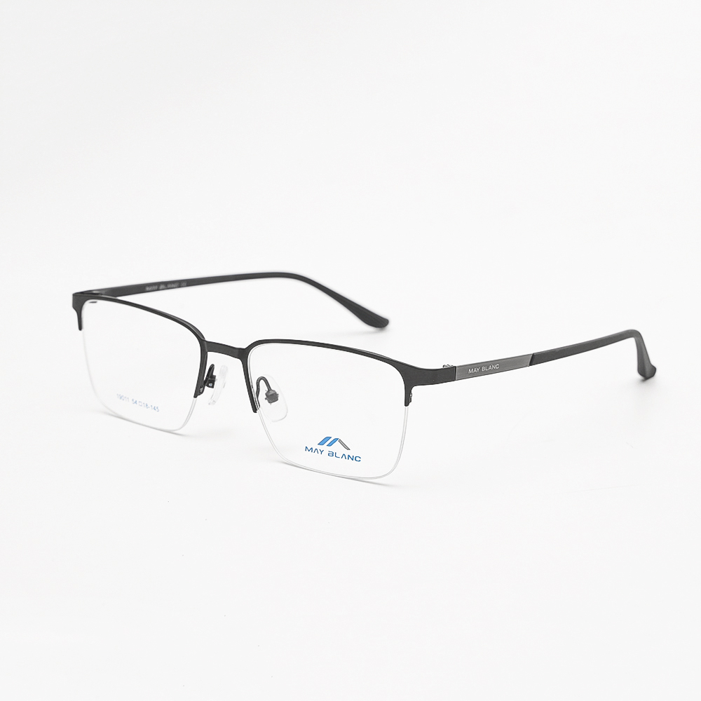 GỌNG KÍNH CẬN MAYBLANC DÁNG CLUB MASTER 19011 C3 ĐEN NHÁM