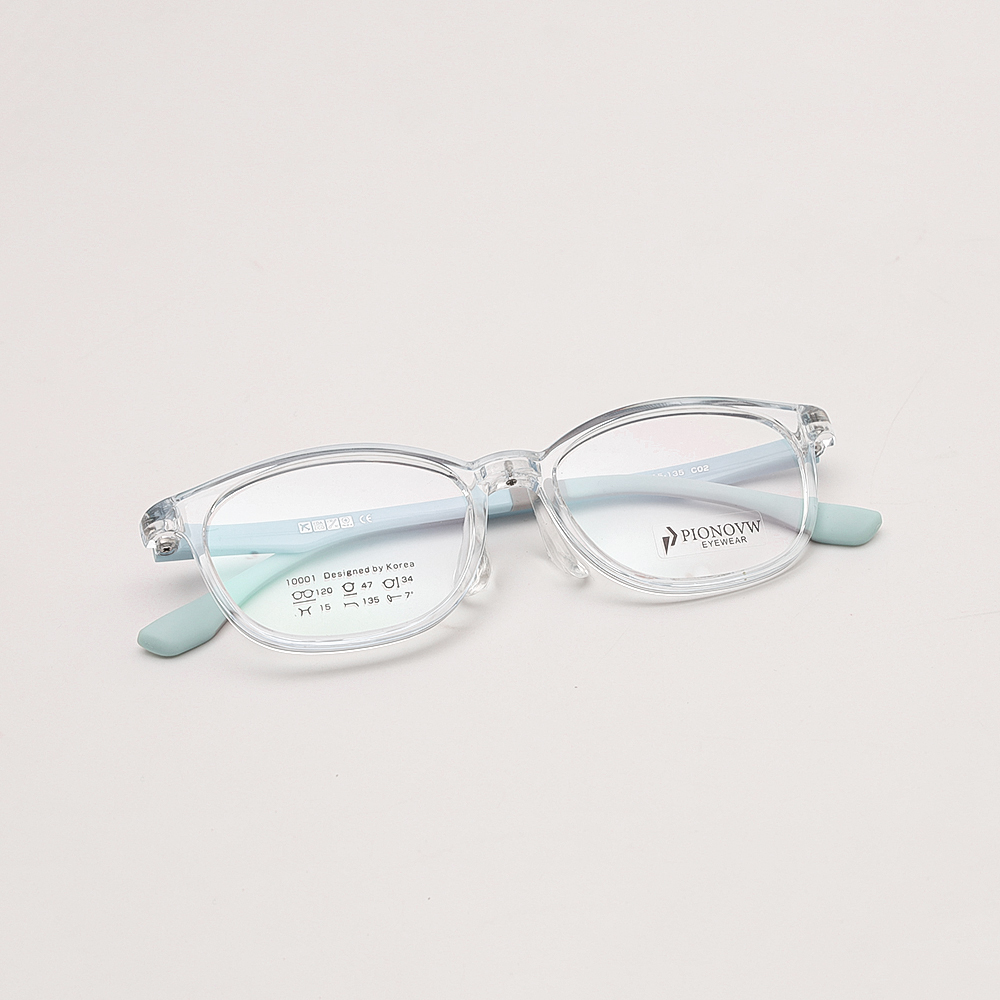 GỌNG KÍNH CẬN NHỰA TRẺ EM - TR 10001 C2 TRONG GỌNG XANH