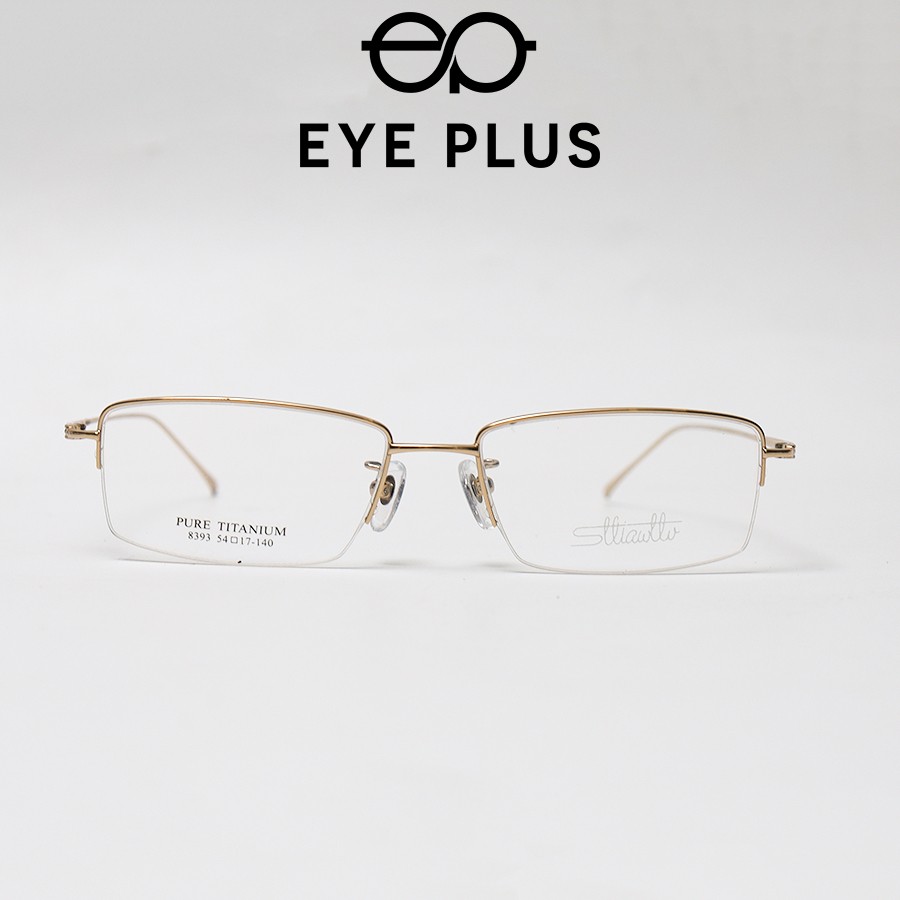 GỌNG KÍNH CẬN NAM TITAN NỬA VIỀN 8393 C1