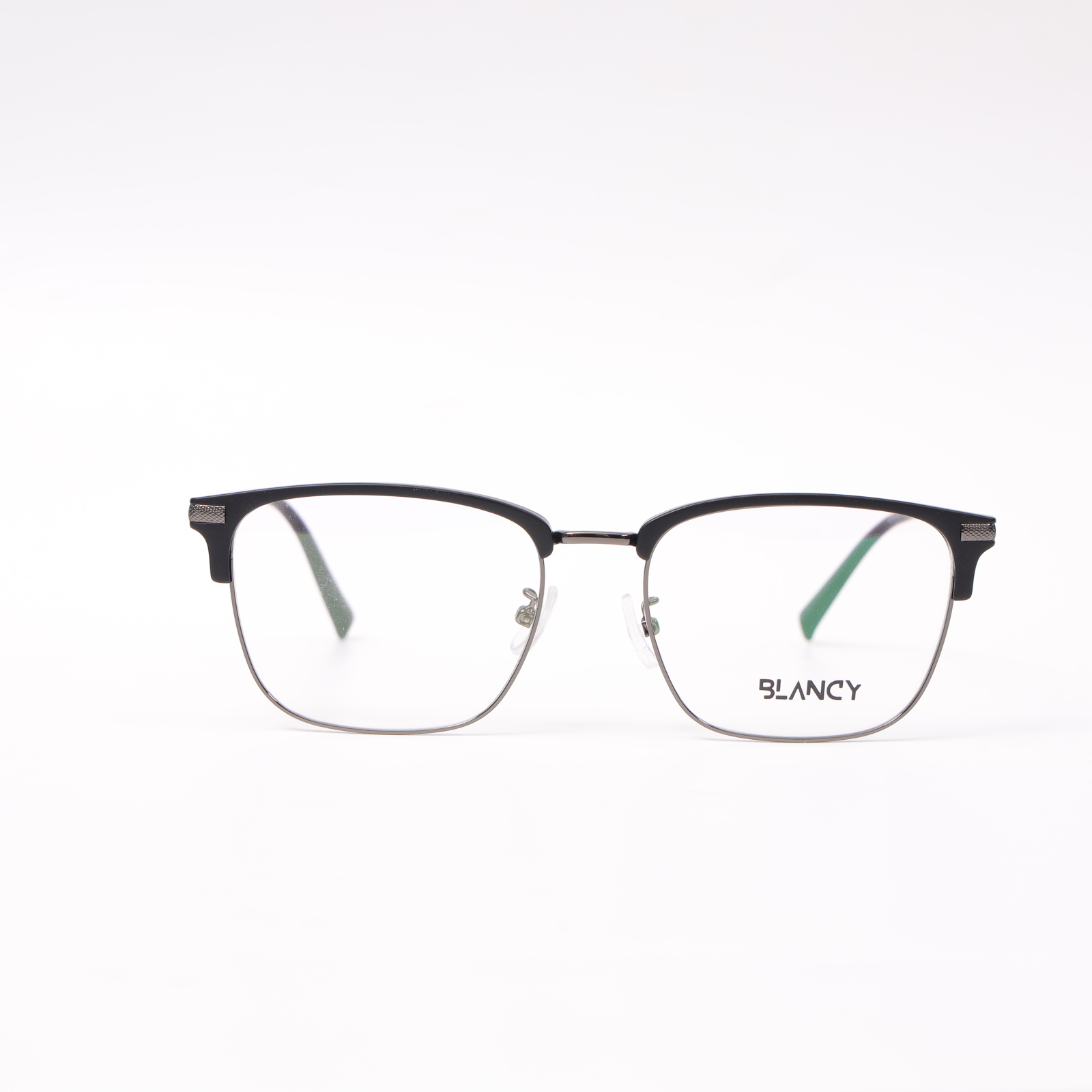 GỌNG KÍNH CẬN BLANCY CLUB MASTER 14206 C2 ĐEN NHÁM VIỀN GHI