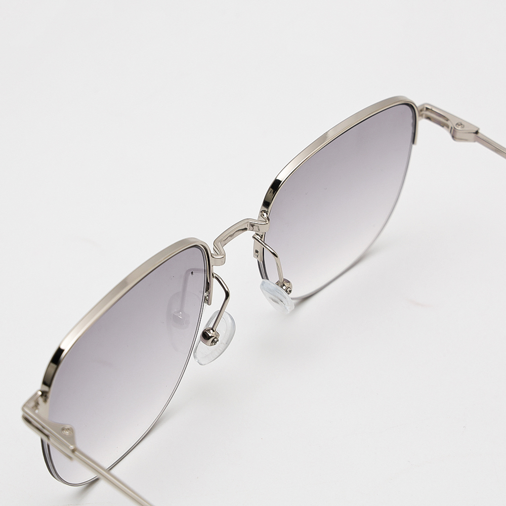 KÍNH RÂM NAM NỮ EYEPLUS 77986 C5 GỌNG BẠC MẮT KHÓI