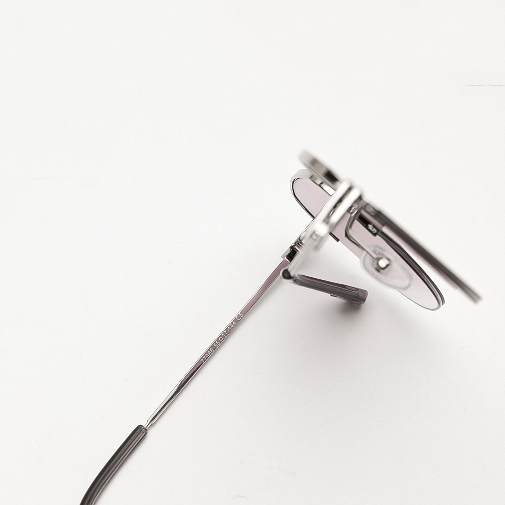 KÍNH RÂM NAM NỮ EYEPLUS 77986 C5 GỌNG BẠC MẮT KHÓI