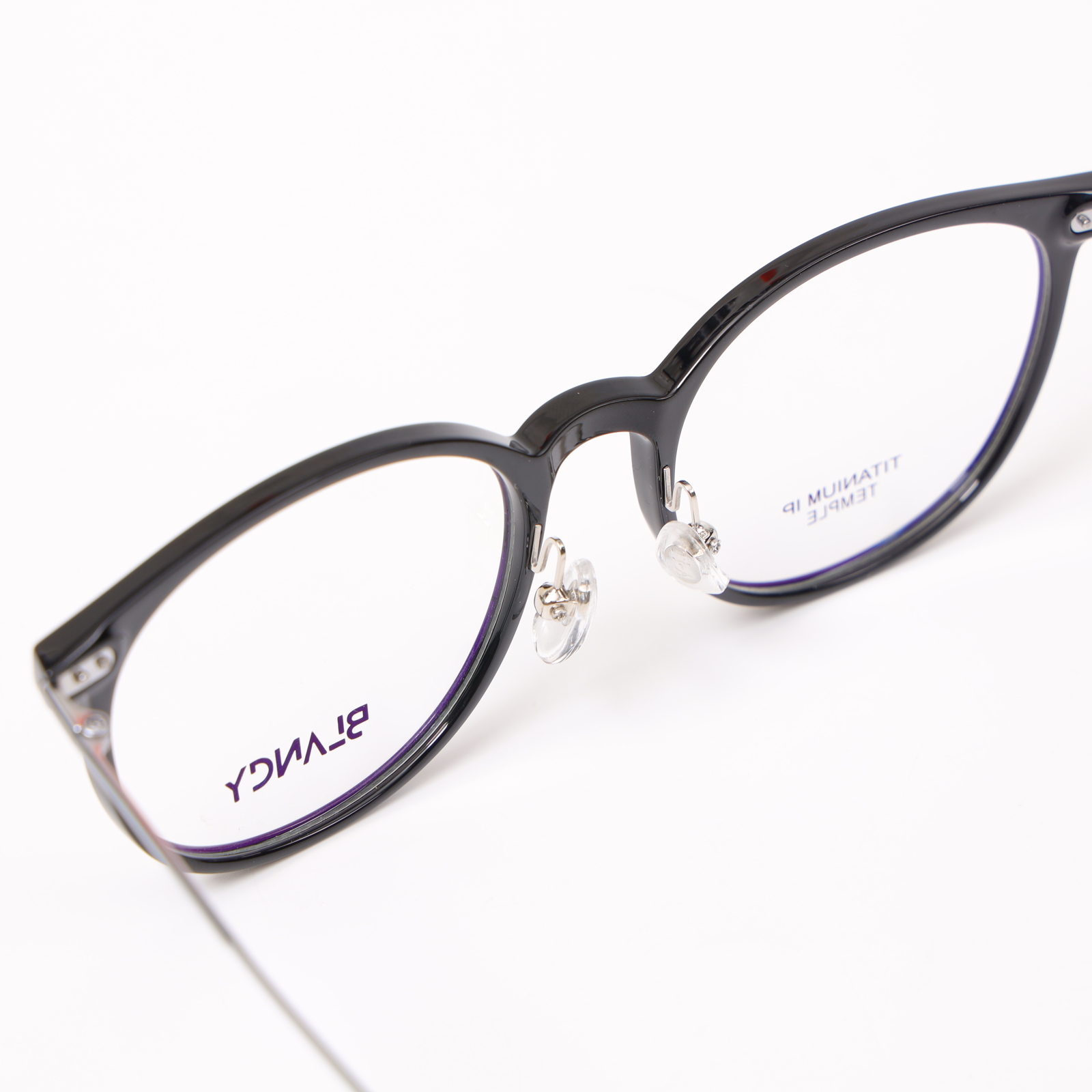 GỌNG KÍNH CẬN THỜI TRANG BLANCY 11302 C2 ĐEN BÓNG