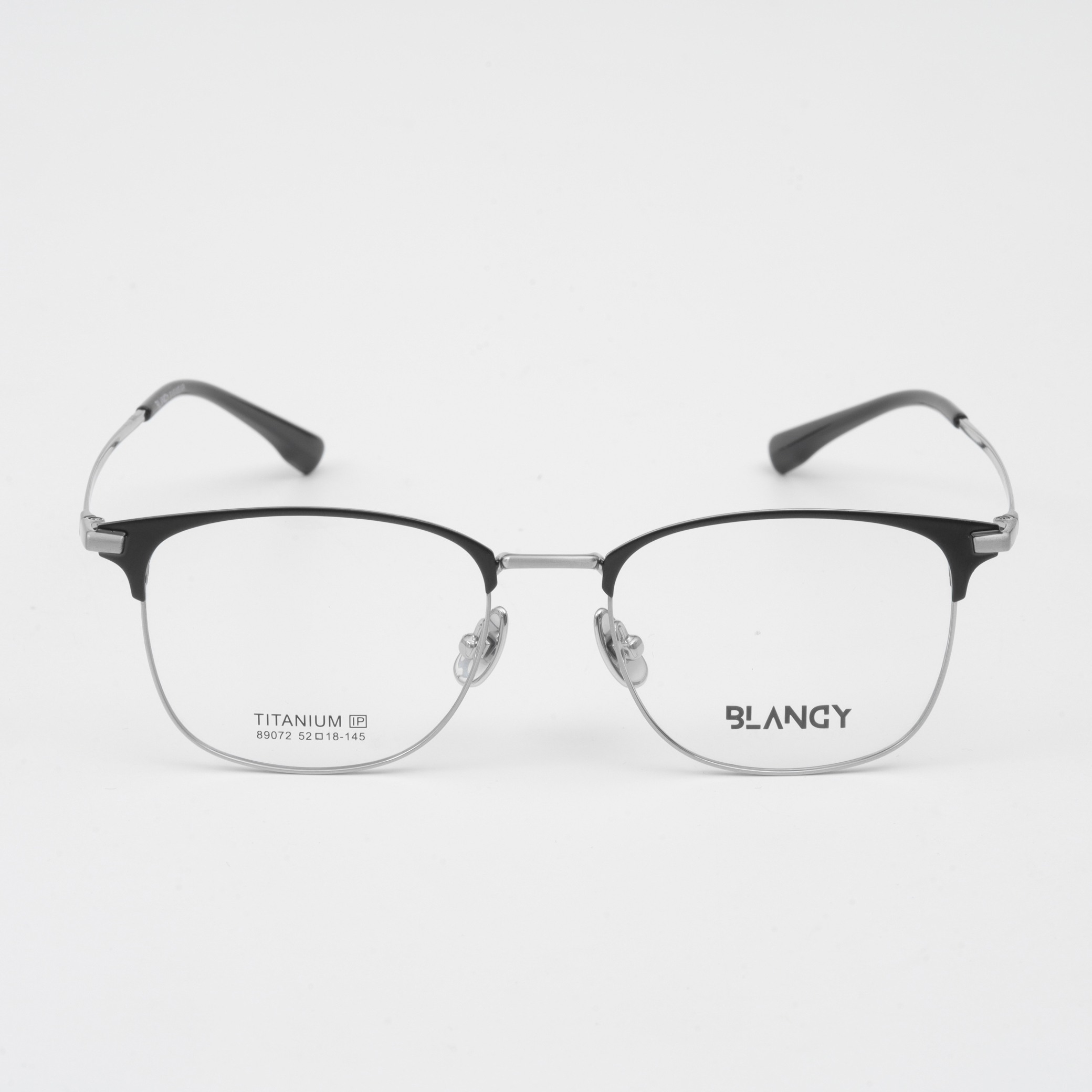 GỌNG KÍNH CẬN BLANCY TITANIUM 89072 C455 ĐEN BẠC