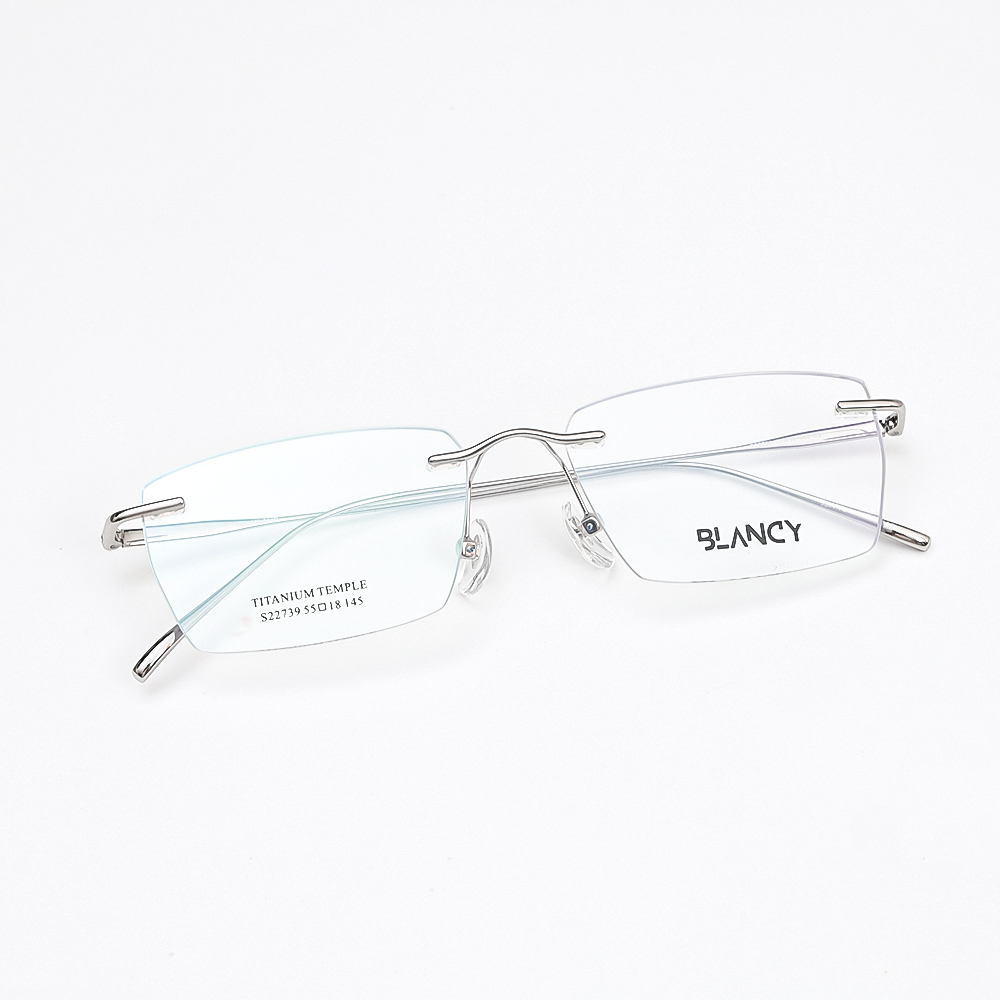 GỌNG KÍNH CẬN KHÔNG VIỀN BLACNY 22739 C3 BẠC