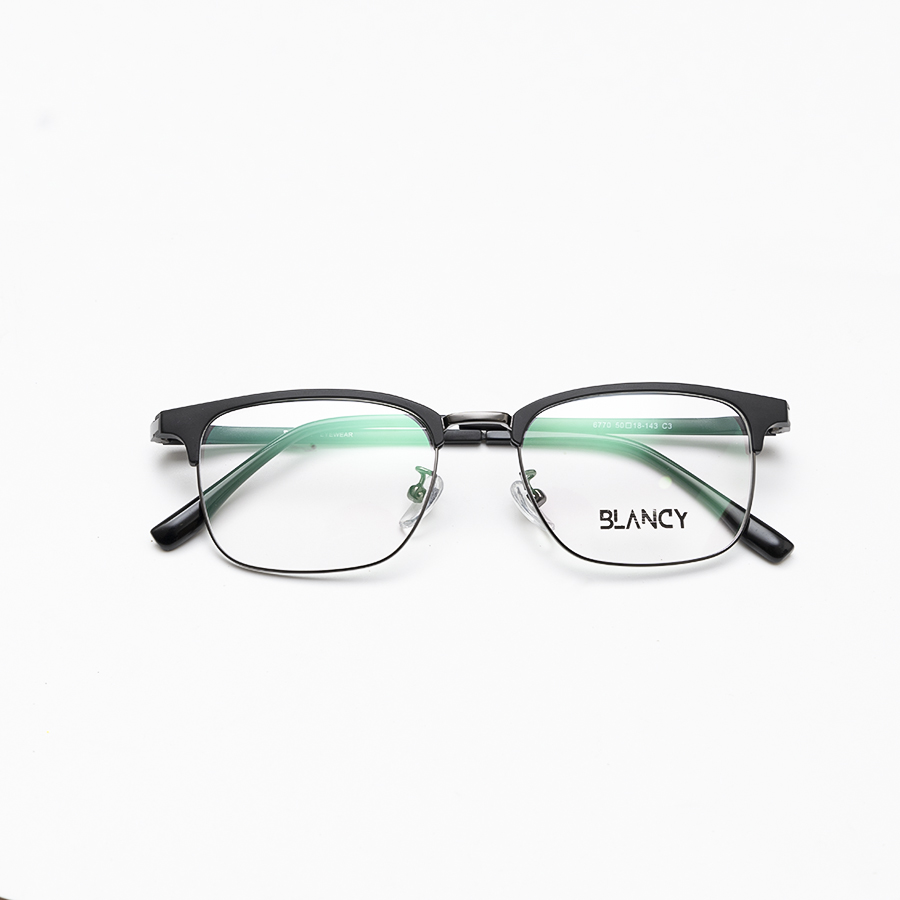 GỌNG KÍNH CẬN BLANCY DÁNG CLUB MASTER 6770 C3 ĐEN NHÁM