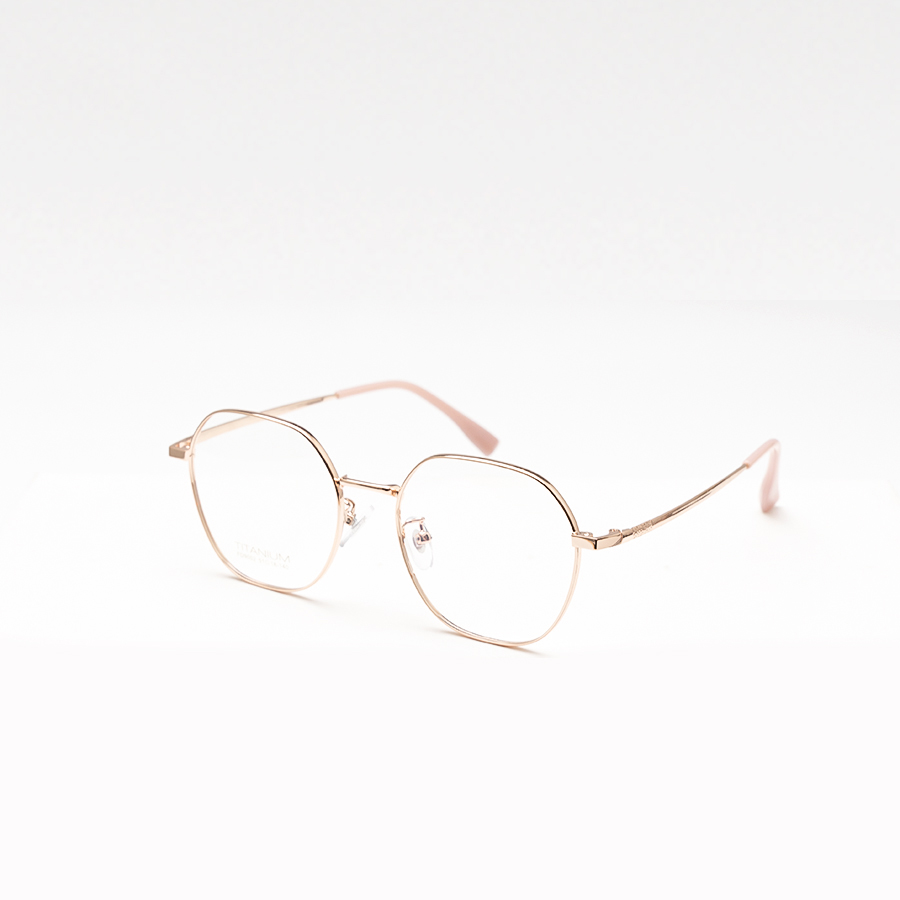 GỌNG KÍNH CẬN KIM LOẠI THỜI TRANG 9002 C1 HỒNG