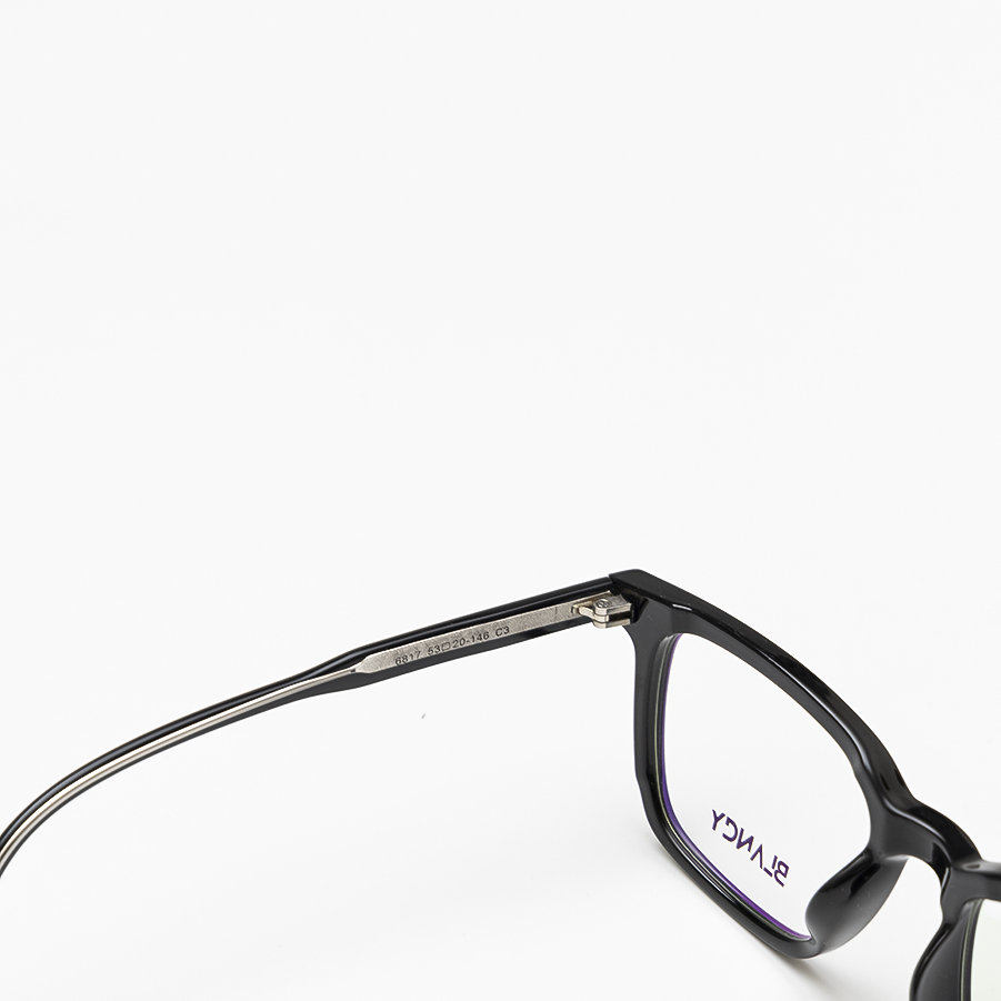 GỌNG KÍNH CẬN NHỰA CAO CẤP CẢ VIỀN BLANCY 6817 C3 ĐEN BÓNG