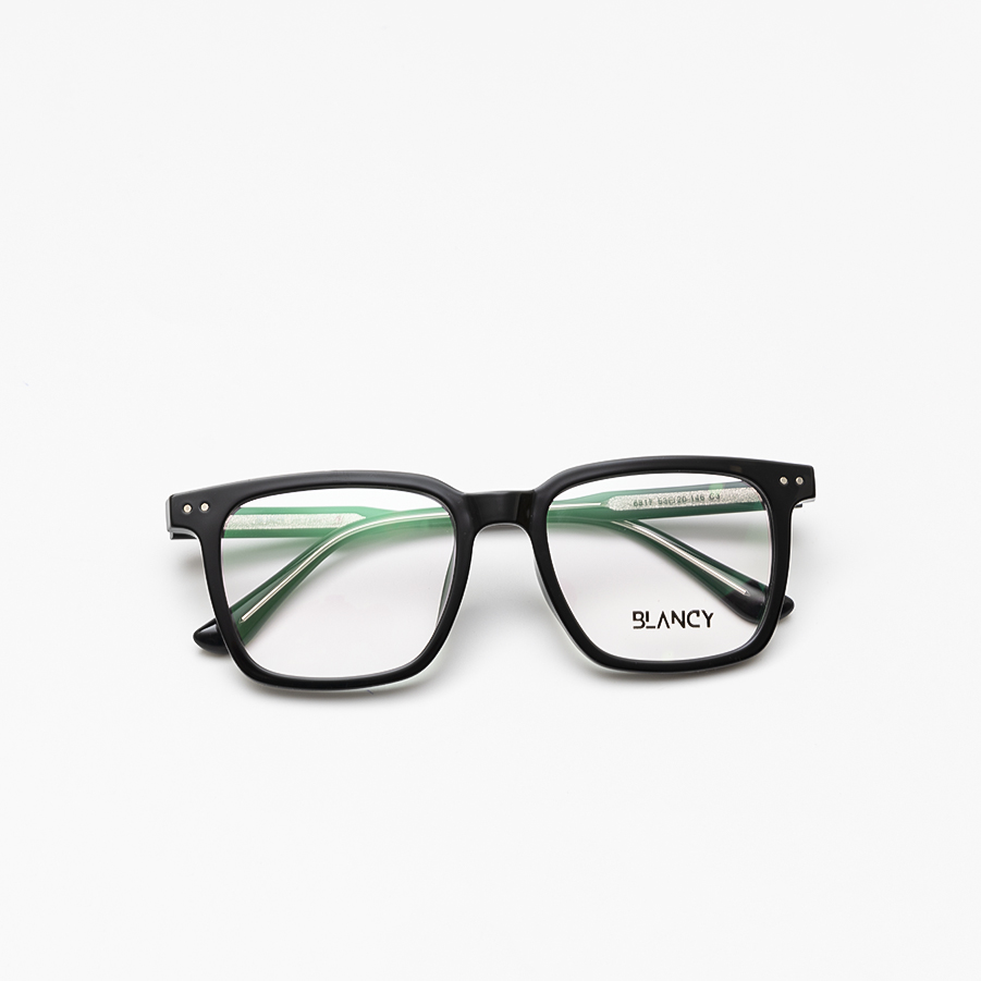 GỌNG KÍNH CẬN NHỰA CAO CẤP CẢ VIỀN BLANCY 6817 C3 ĐEN BÓNG