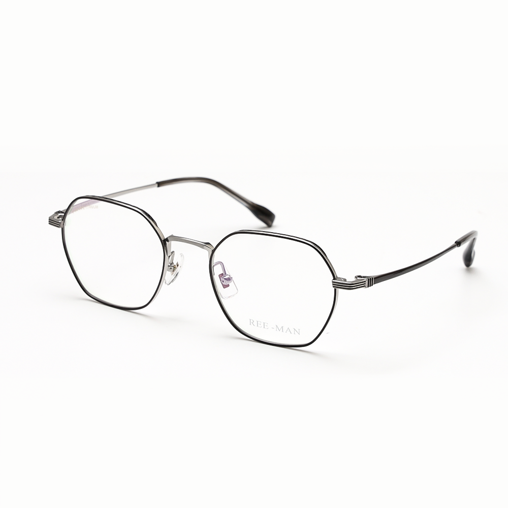 GỌNG KÍNH CẬN TITANIUM CAO CẤP THỜI TRANG 3088 C3 BẠC VIỀN ĐEN