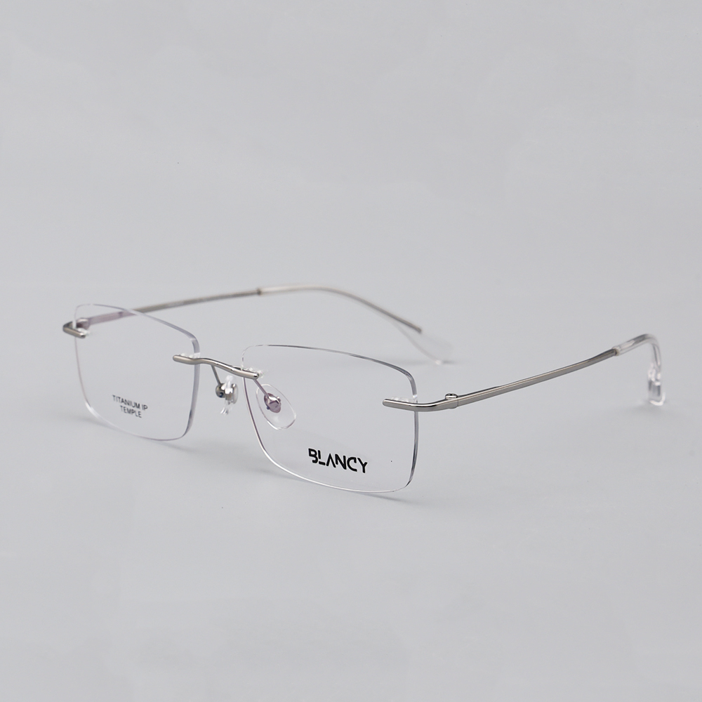 GỌNG KÍNH CẬN KHÔNG VIỀN BLACNY 22743 C3 BẠC