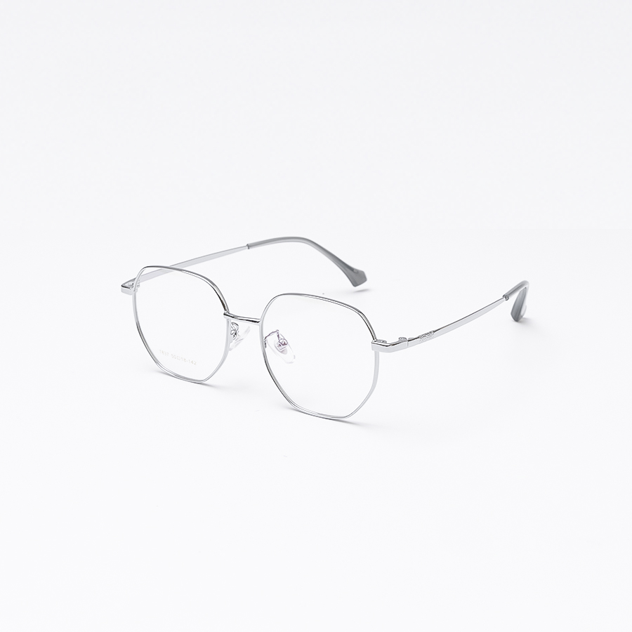 Gọng Kính Cận KL350 Unisex Mắt Tròn 837 C3 Bạc
