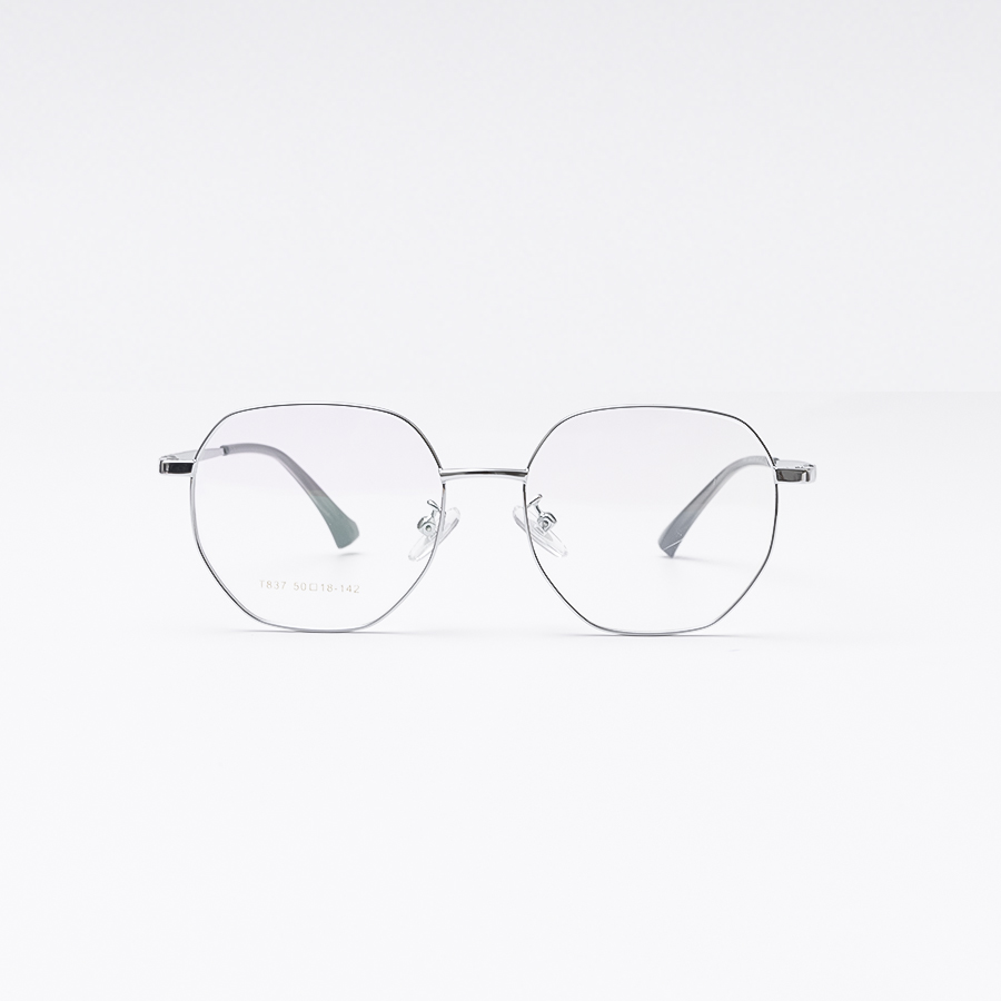 Gọng Kính Cận KL350 Unisex Mắt Tròn 837 C3 Bạc