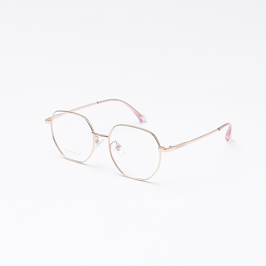 Gọng Kính Cận KL350 Unisex Mắt Tròn 837 C2 Vàng Hồng