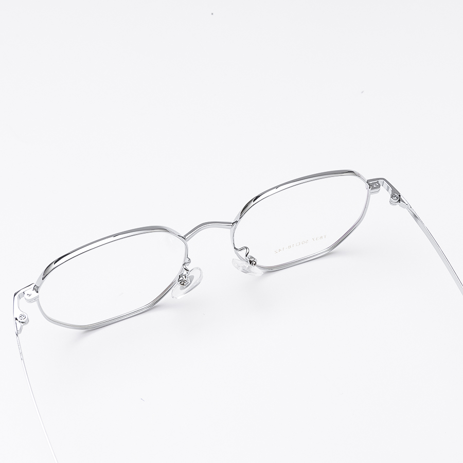 Gọng Kính Cận KL350 Unisex Mắt Tròn 837 C3 Bạc