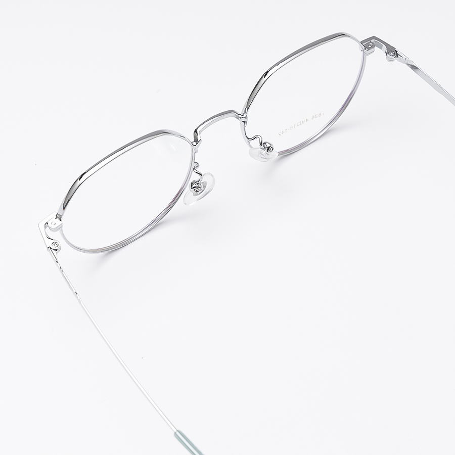 Gọng Kính Cận KL350 Unisex Mắt Tròn 836 C3 Bạc