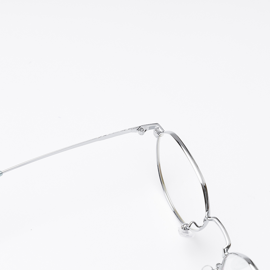 Gọng Kính Cận KL350 Unisex Mắt Tròn 836 C3 Bạc