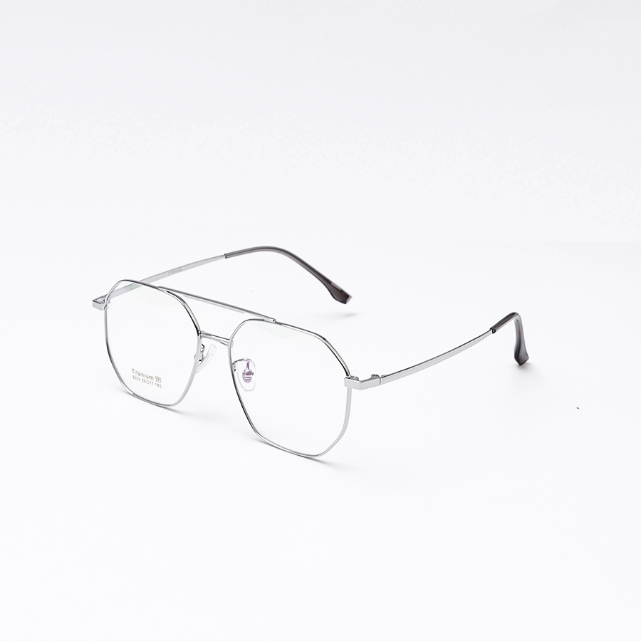 Gọng Kính Cận KL350 Dáng Phi Công 6335 C3 Bạc