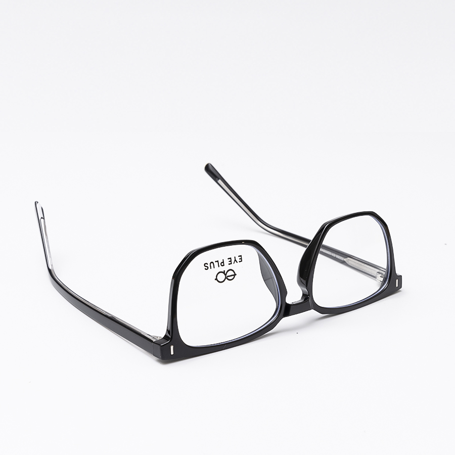 Gọng Kính Cận EYE PLUS 9086 C1 Đen Bóng