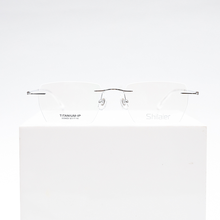 GỌNG KÍNH TITAN CAO CẤP SHILAIER 30004S C2 BẠC CHUÔI TRONG