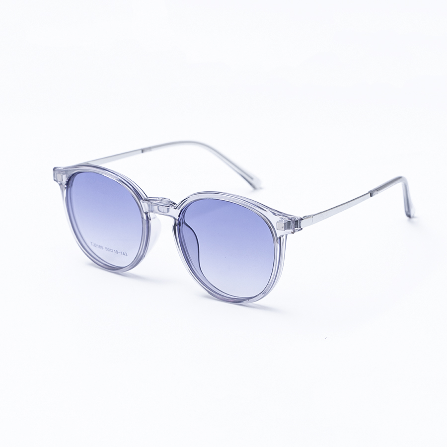 GỌNG KÍNH RÂM CẬN 2IN1 ULTEM 2186 C2 GỌNG XÁM MẮT XANH 2LINE