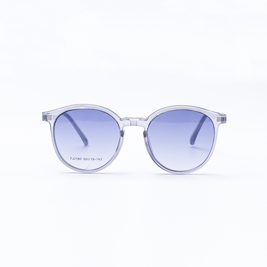 GỌNG KÍNH RÂM CẬN 2IN1 ULTEM 2186 C2 GỌNG XÁM MẮT XANH 2LINE