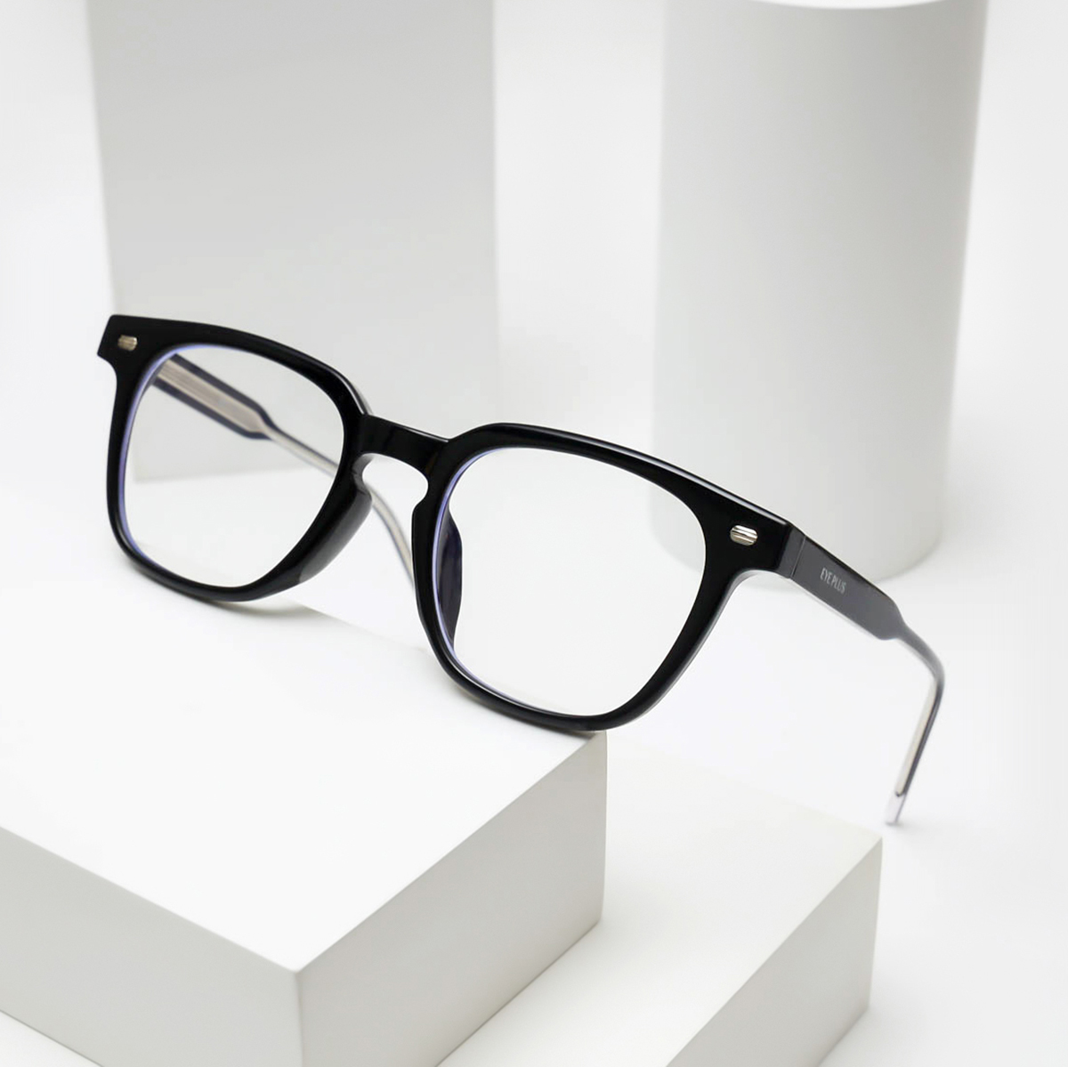 GỌNG KÍNH CẬN EYE PLUS 90880  C1 ĐEN BÓNG
