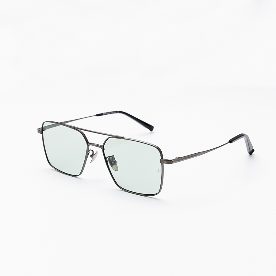 Kính Râm Thời Trang REEMAN TITANIUM 20071 Gọng Ghi Mắt Xanh