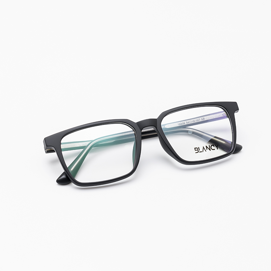 GỌNG KÍNH CẬN NHỰA CAO CẤP CẢ VIỀN BLANCY 16928 C6 ĐEN NHÁM