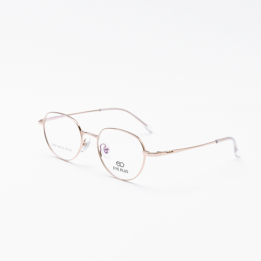 GỌNG KÍNH KIM LOẠI NỮ EYE PLUS 0897 C3 VÀNG HỒNG