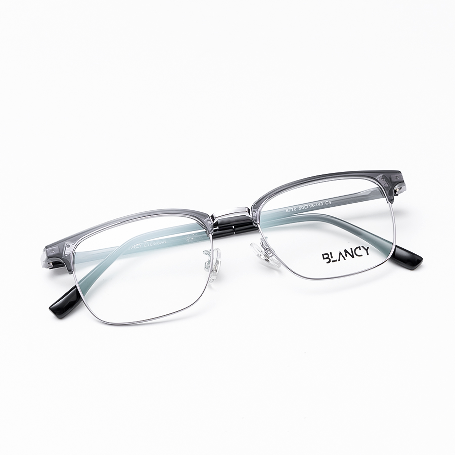 GỌNG KÍNH CẬN BLANCY DÁNG CLUB MASTER 6770 C4 XÁM V BẠC