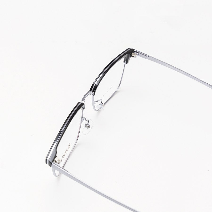 GỌNG KÍNH CẬN BLANCY DÁNG CLUB MASTER 7098 C1 ĐEN BÓNG V BẠC